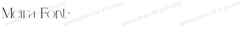 Meira Font字体转换